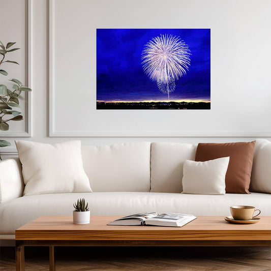 Fireworks | Vibrant Light Show | Holiday Poster - Photography Poster