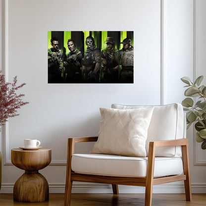 Call of Duty Modern Warfare II | Task Force 141 Lineup | Gamer Gift Wall Art - Video Games Poster