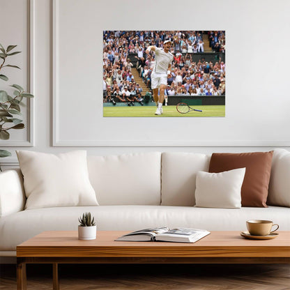 Andy Murray 2016 Wimbledon Champion | Tennis Legend Poster | Victory Celebration Print - Sports Poster