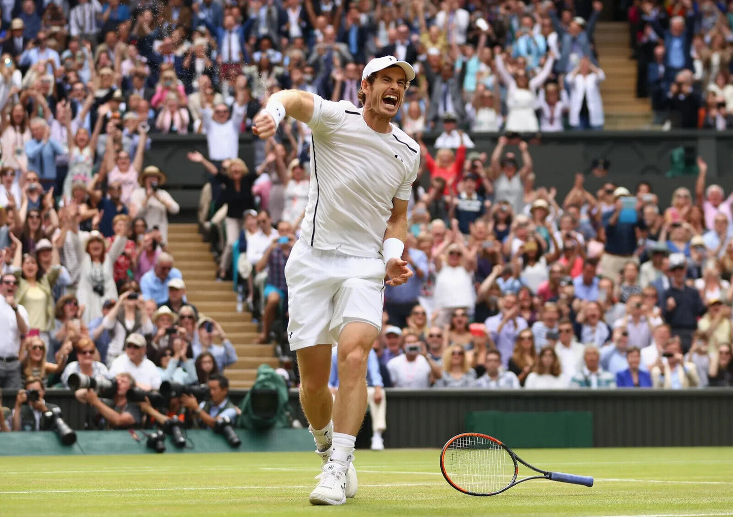 Andy Murray 2016 Wimbledon Champion | Tennis Legend Poster | Victory Celebration Print - Sports Poster