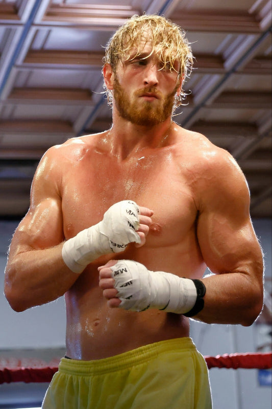 Logan Paul Boxing Training | Combat Sports Poster | Gym Motivation Wall Art - Sports Poster