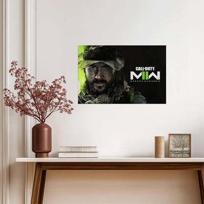 Call of Duty Modern Warfare II | Captain Price Portrait Poster | FPS Game Character Art - Video Games Poster