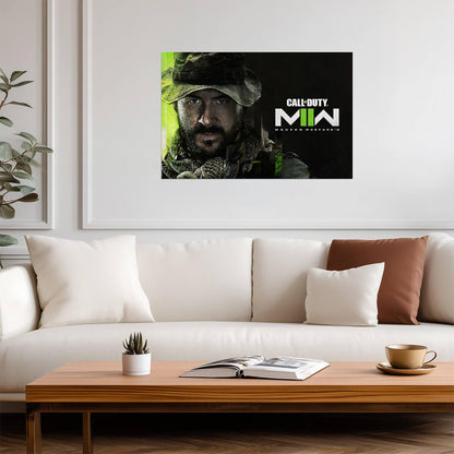 Call of Duty Modern Warfare II | Captain Price Portrait Poster | FPS Game Character Art - Video Games Poster