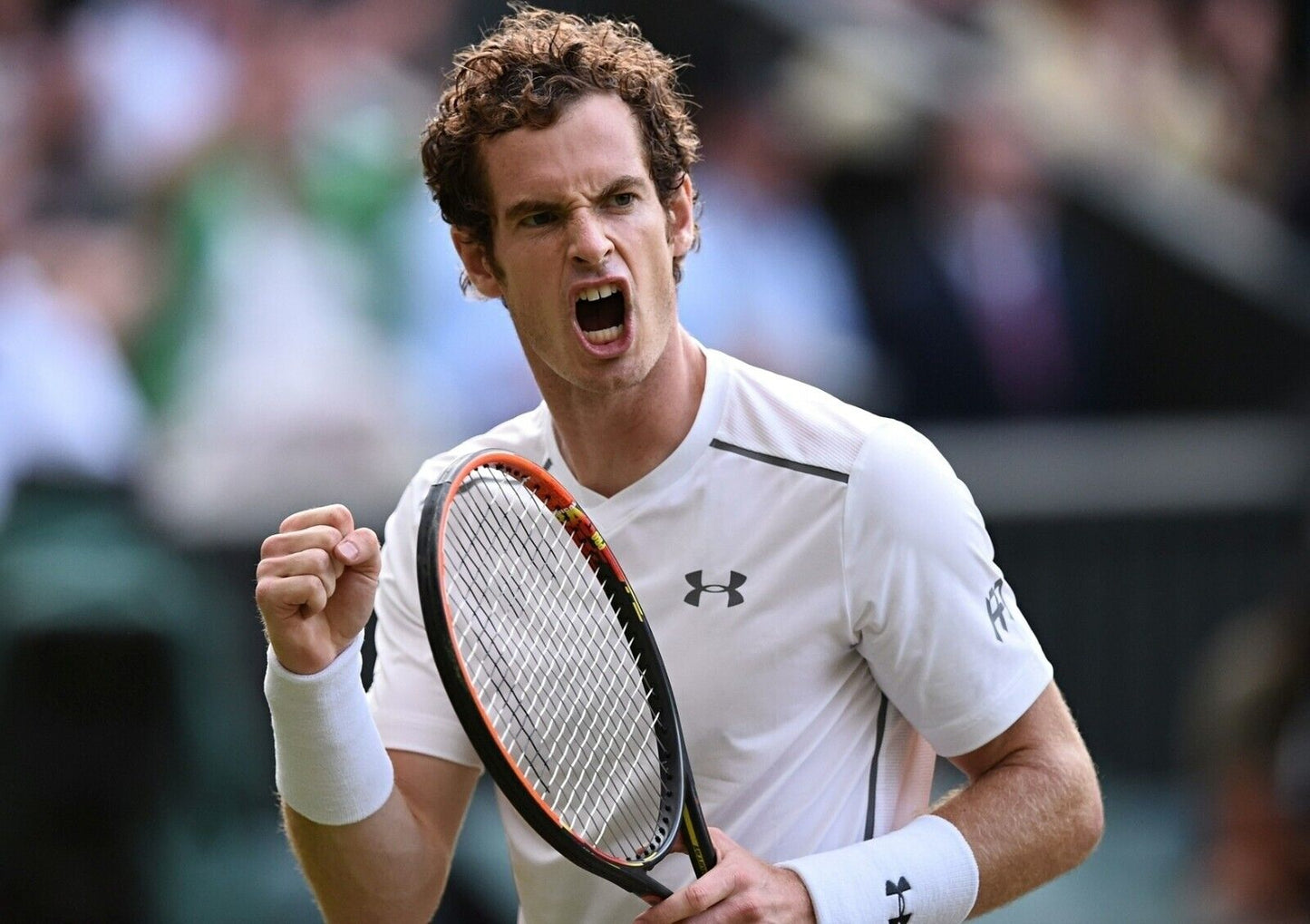 Andy Murray British Tennis Legend | Action Photography Poster | Wimbledon Celebration Wall Art - Sports Poster