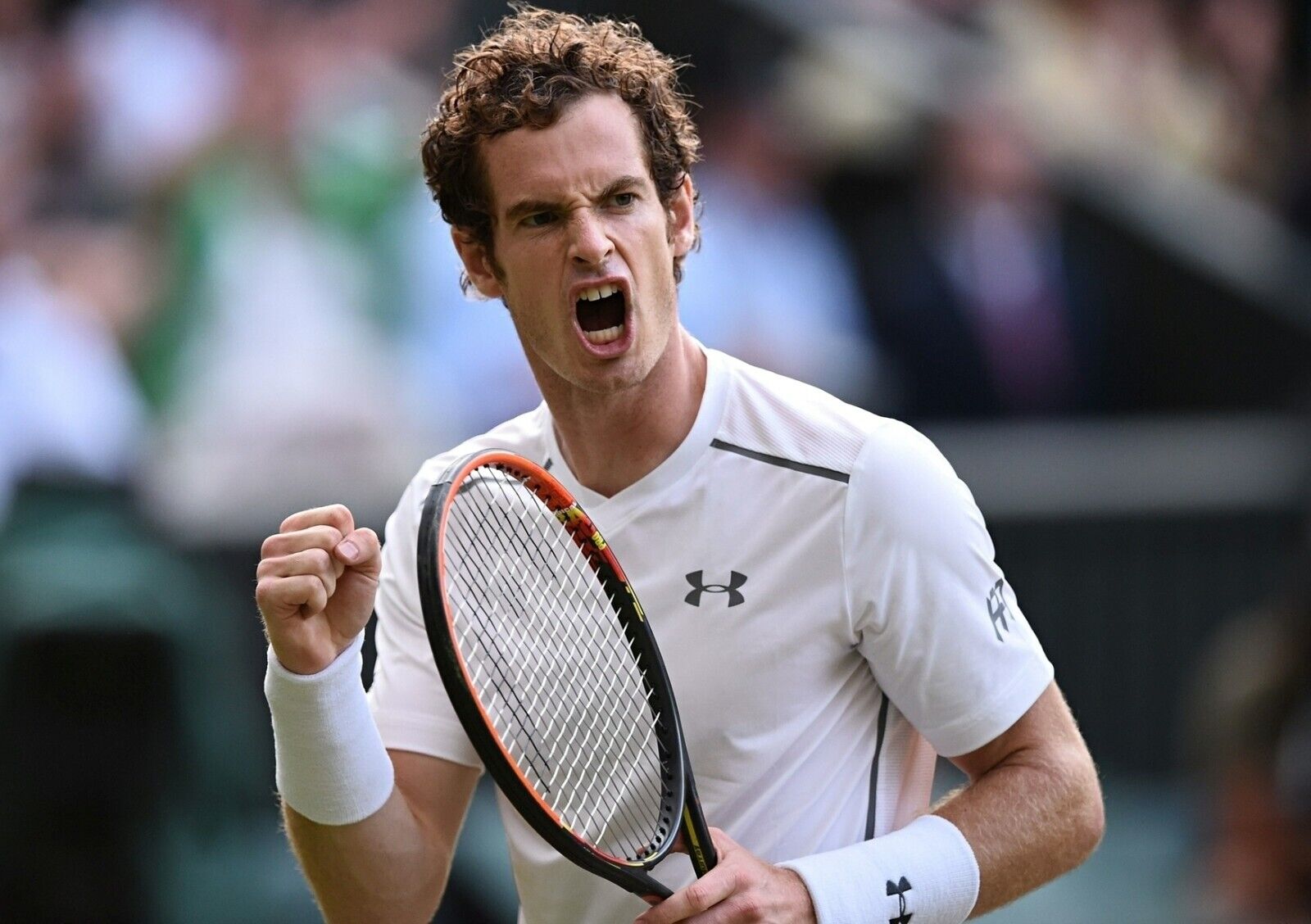 Andy Murray British Tennis Legend | Action Photography Poster | Wimbledon Celebration Wall Art - Sports Poster