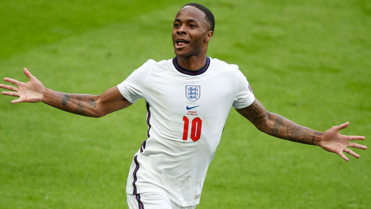 Raheem Sterling England Euro 2020 Goal Celebration | Soccer Poster | National Team Fan Gift - Sports Poster