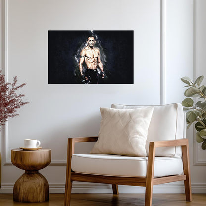 Tony Ferguson El Cucuy | UFC MMA Fighter Poster | Combat Sports Legend Art - Sports Poster