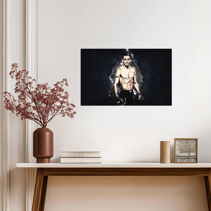 Tony Ferguson El Cucuy | UFC MMA Fighter Poster | Combat Sports Legend Art - Sports Poster