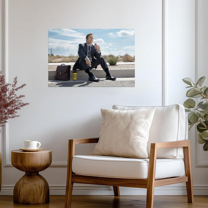 Better Call Saul Goodman Eating Ice Cream | TV Show Poster | Worlds Best Lawyer Mug - Movies & TV Poster