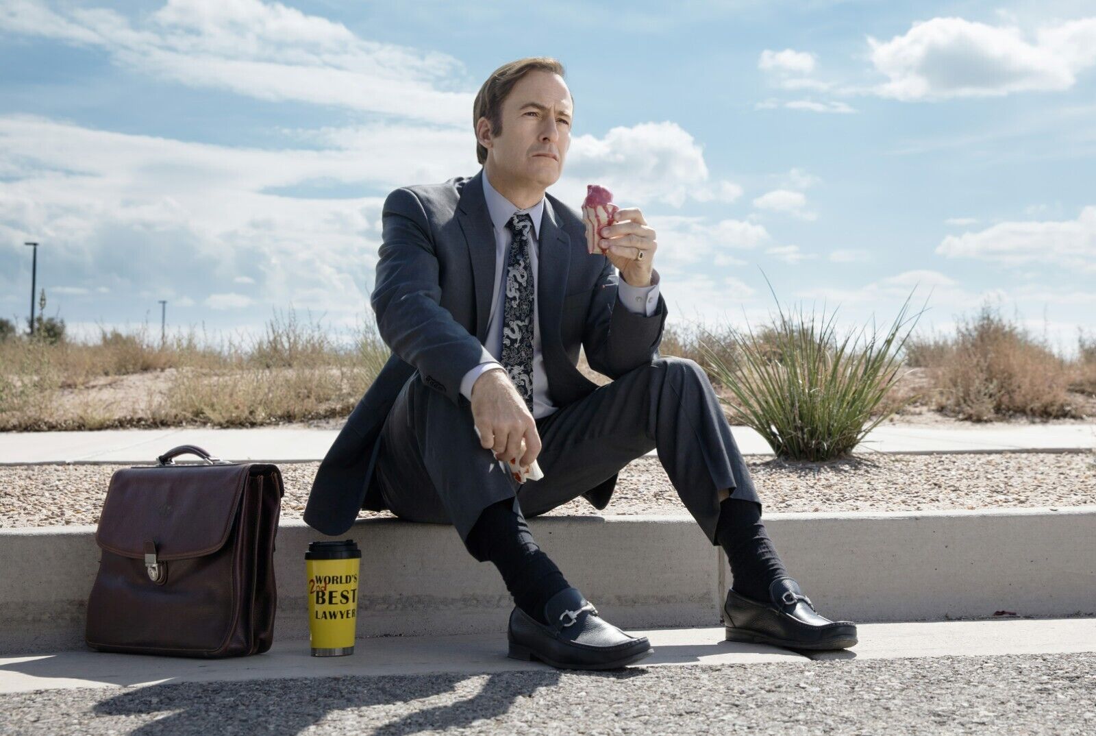 Better Call Saul Goodman Eating Ice Cream | TV Show Poster | Worlds Best Lawyer Mug - Movies & TV Poster