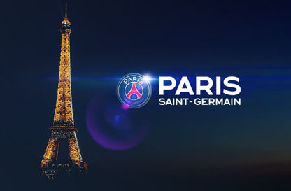 Paris Saint-Germain Eiffel Tower | French Soccer Club Poster | PSG Logo Wall Art - Sports Poster