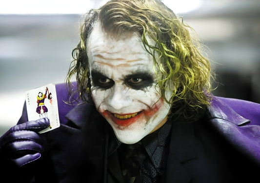 Joker Heath Ledger Poster | Joker Card Movie Print - Movies & TV Poster
