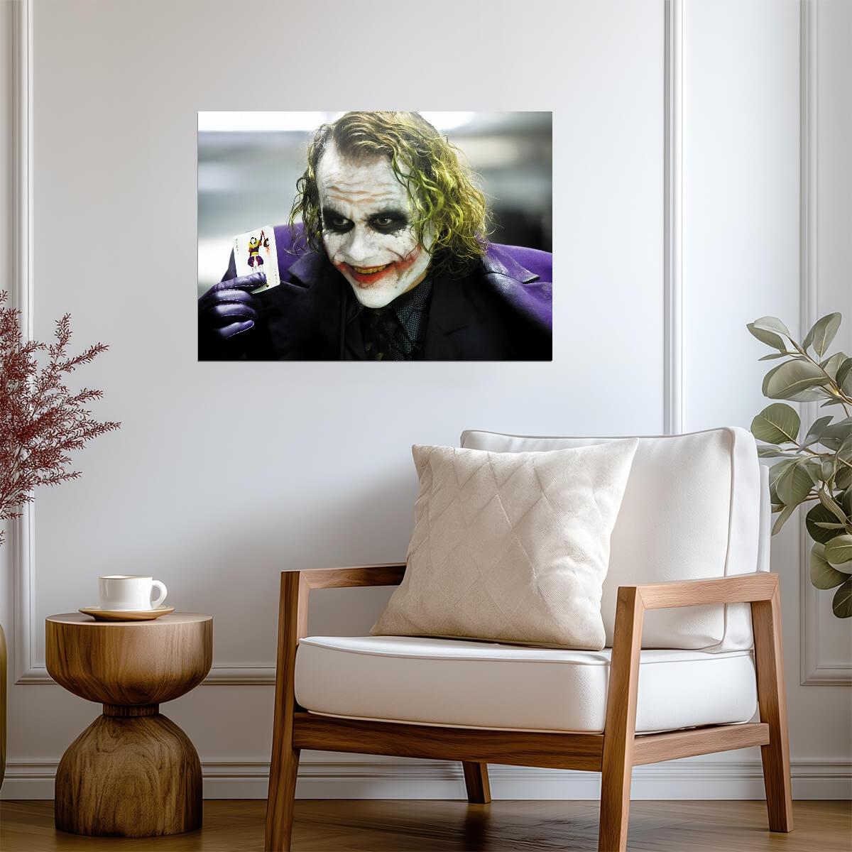 Joker Heath Ledger Poster | Joker Card Movie Print - Movies & TV Poster