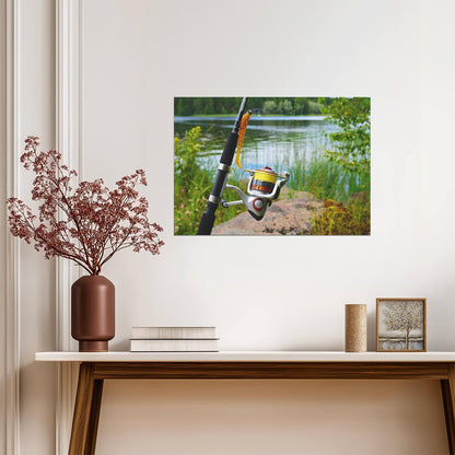 Fishing Reel Close Up | Lake Fishing Poster | Hobby Photography Print - Photography Poster