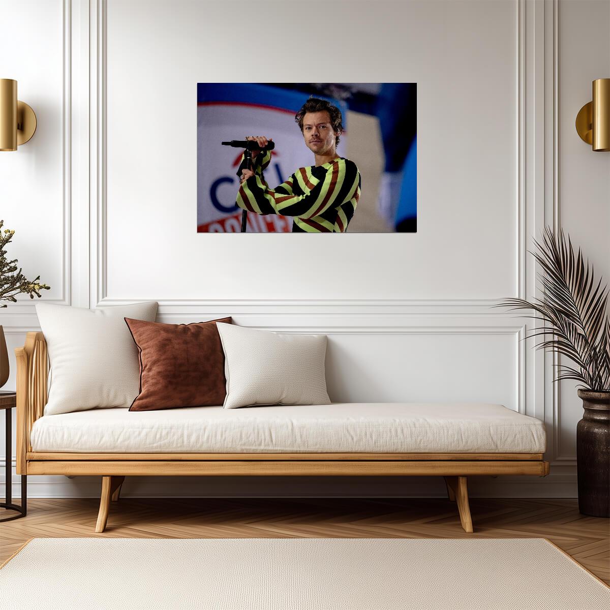 Harry Styles On Stage | Live Performance Photo | Pop Star Poster - Music Poster