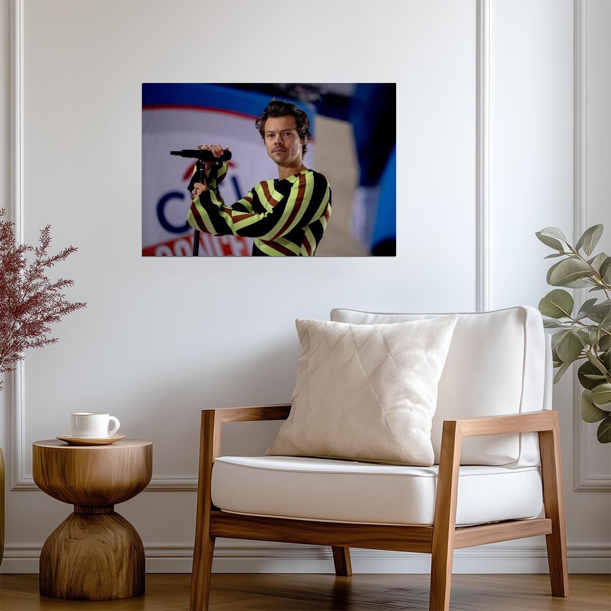 Harry Styles On Stage | Live Performance Photo | Pop Star Poster - Music Poster