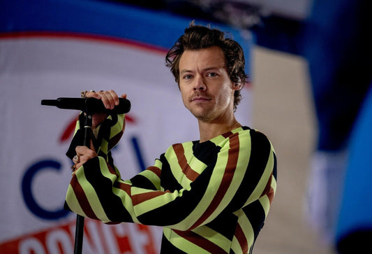 Harry Styles On Stage | Live Performance Photo | Pop Star Poster - Music Poster
