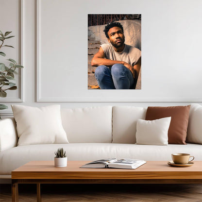 Donald Glover | Warm Tone Portrait | Celebrity Poster - Celebrities Poster
