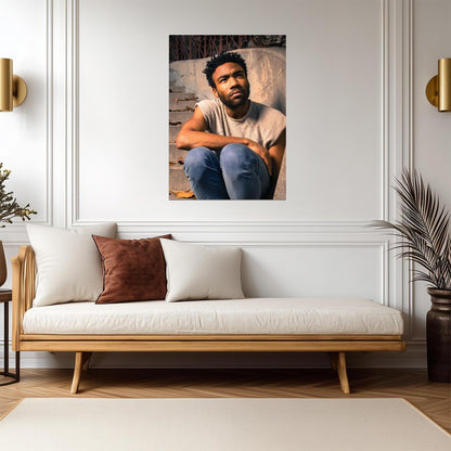 Donald Glover | Warm Tone Portrait | Celebrity Poster - Celebrities Poster