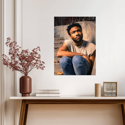 Donald Glover | Warm Tone Portrait | Celebrity Poster - Celebrities Poster