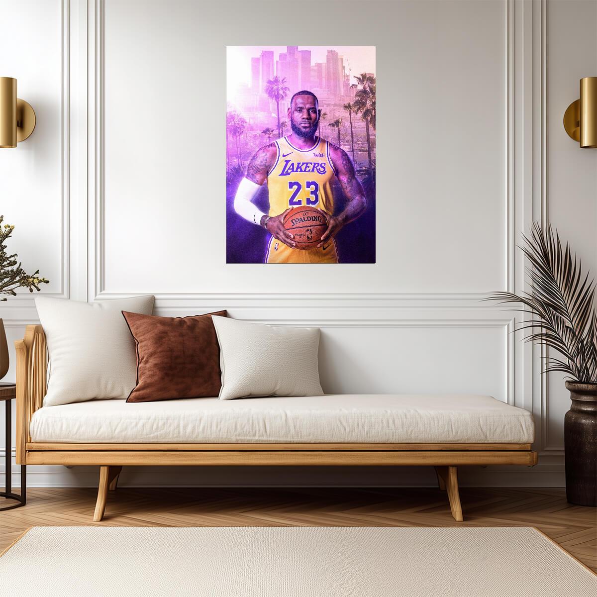 LeBron James Los Angeles Lakers | Basketball Legend Poster | LA Sports Fan Wall Art - Sports Poster