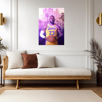 LeBron James Los Angeles Lakers | Basketball Legend Poster | LA Sports Fan Wall Art - Sports Poster