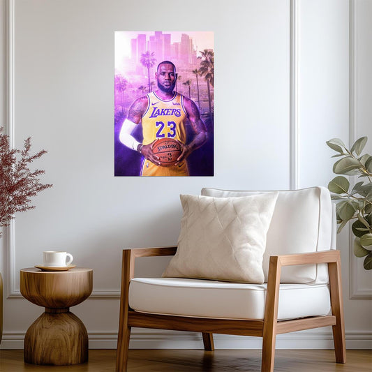 LeBron James Los Angeles Lakers | Basketball Legend Poster | LA Sports Fan Wall Art - Sports Poster