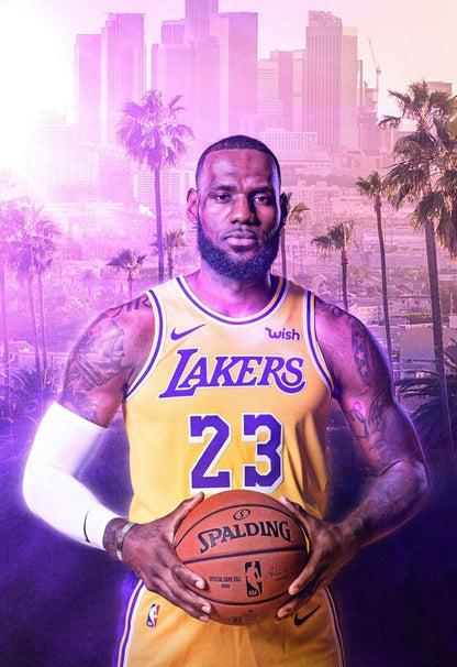 LeBron James Los Angeles Lakers | Basketball Legend Poster | LA Sports Fan Wall Art - Sports Poster