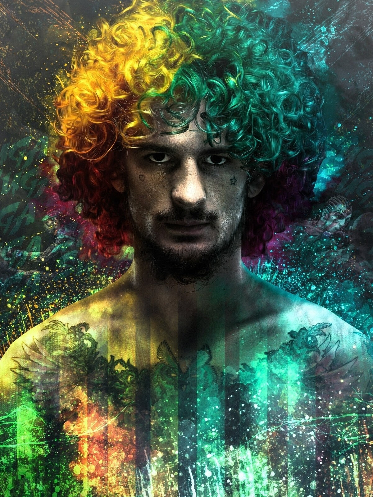 Sean Suga O'Malley UFC Champion | MMA Poster | Colorful Artistic Portrait - Sports Poster