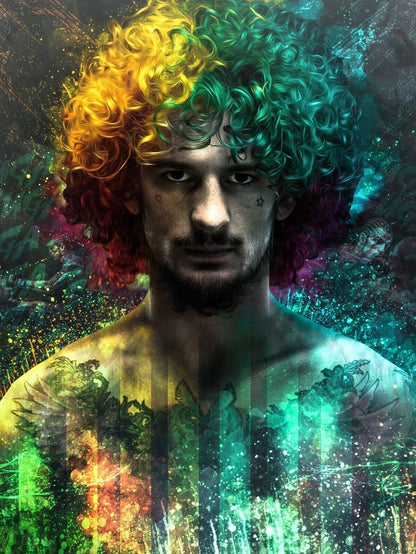 Sean Suga O'Malley UFC Champion | MMA Poster | Colorful Artistic Portrait - Sports Poster