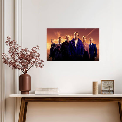Better Call Saul Cast Poster | Main Characters Wall Art | Warm Tone TV Show Print - Movies & TV Poster