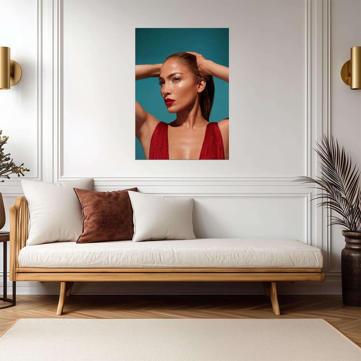 Jennifer Lopez | Vibrant Music Art | Singer Poster - Music Poster