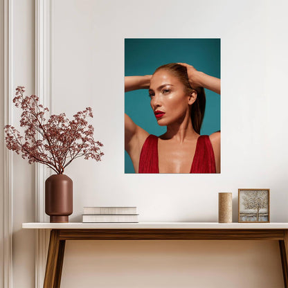 Jennifer Lopez | Vibrant Music Art | Singer Poster - Music Poster