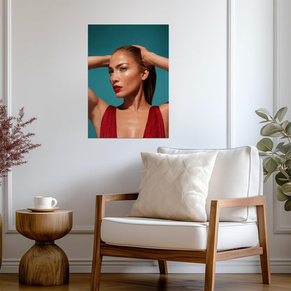 Jennifer Lopez | Vibrant Music Art | Singer Poster - Music Poster