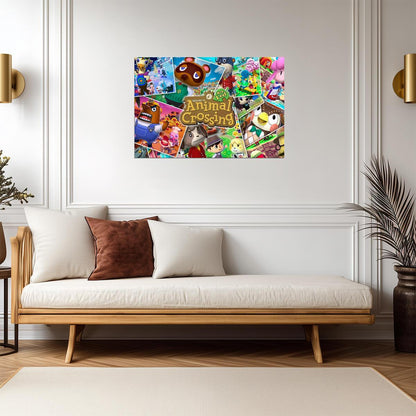 Animal Crossing New Leaf | Character Collage Poster | Nintendo 3DS Game Art - Video Games Poster