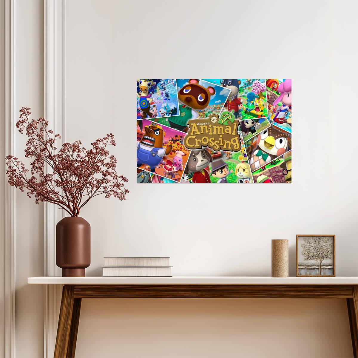 Animal Crossing New Leaf | Character Collage Poster | Nintendo 3DS Game Art - Video Games Poster
