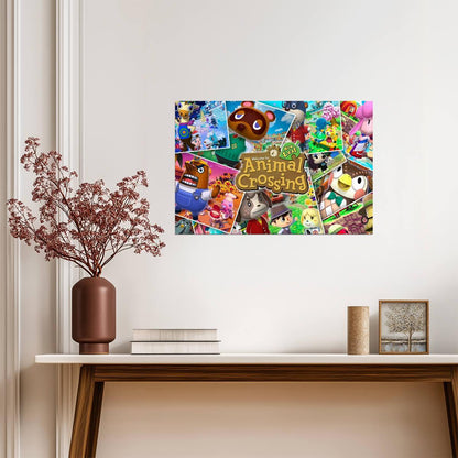 Animal Crossing New Leaf | Character Collage Poster | Nintendo 3DS Game Art - Video Games Poster