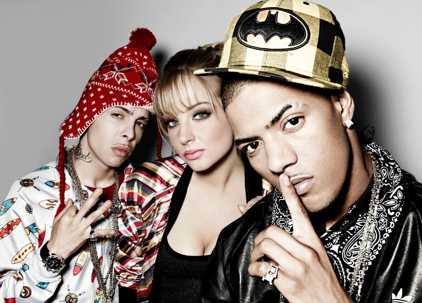 N-Dubz Trio Portrait | Dappy Tulisa & Fazer | Hip Hop Group Poster - Music Poster