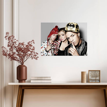 N-Dubz Trio Portrait | Dappy Tulisa & Fazer | Hip Hop Group Poster - Music Poster