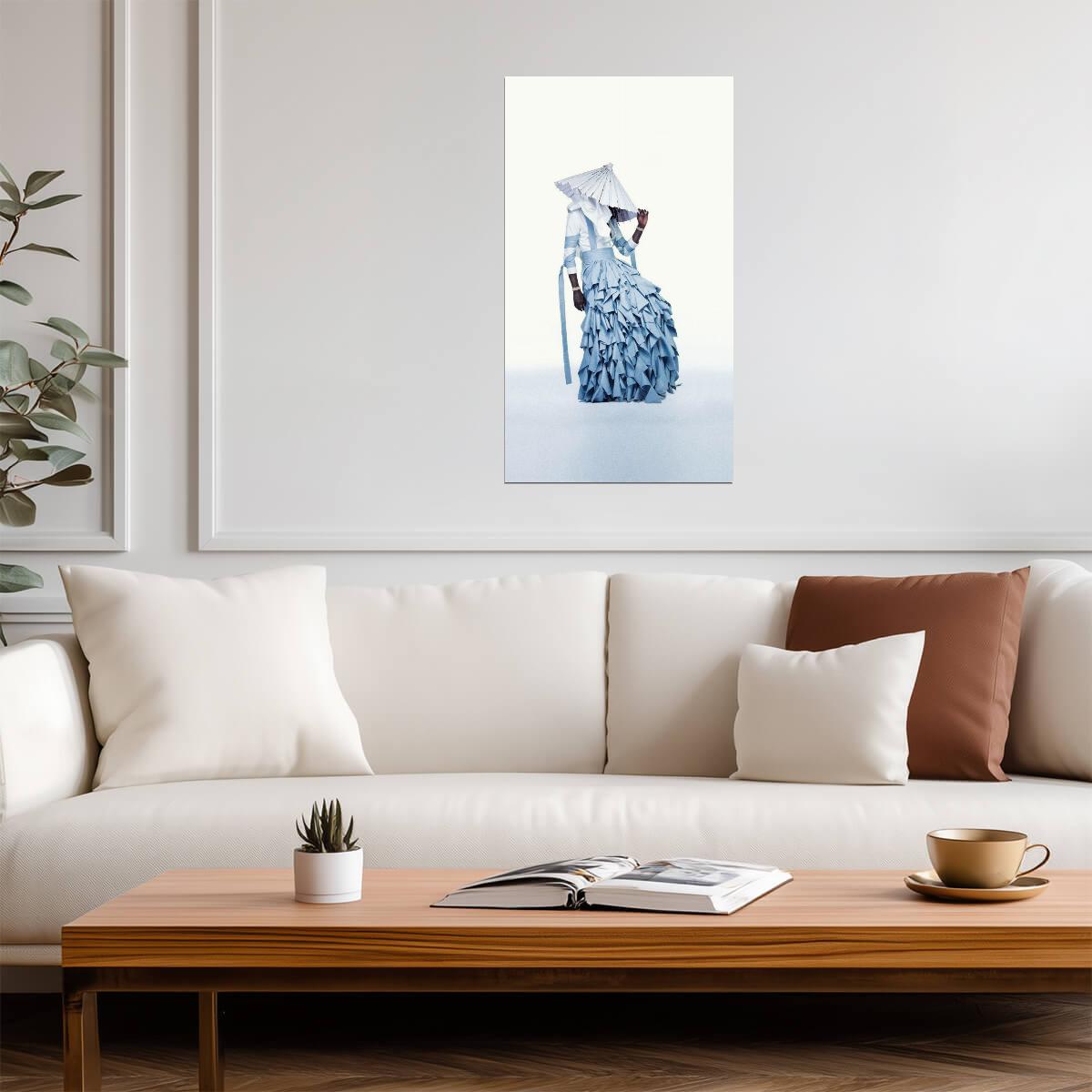 Young Thug Jeffery Album Cover | Blue Dress Outfit | Hip Hop Music Poster - Music Poster