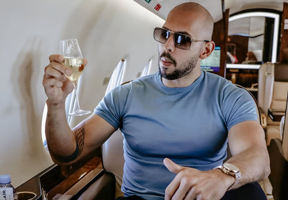 Andrew Tate Private Jet Lifestyle | Motivational Poster | Entrepreneur Wall Art - Celebrities Poster
