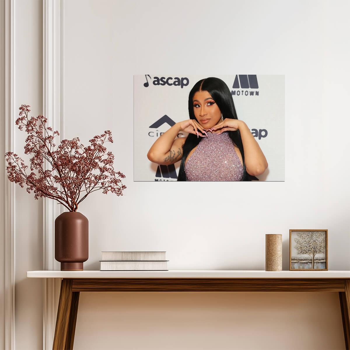 Cardi B | Music Icon Print | Fan Room Poster - Music Poster