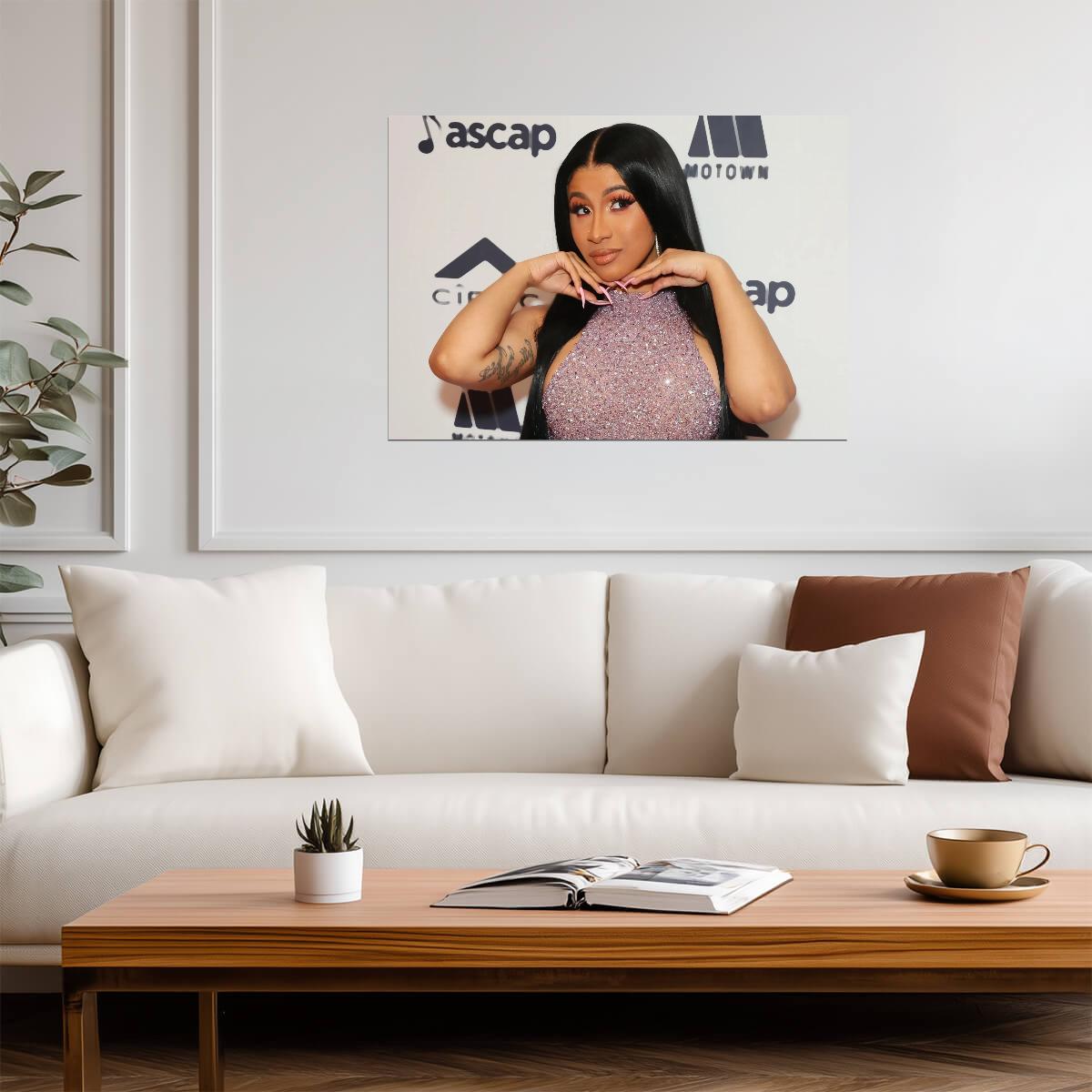 Cardi B | Music Icon Print | Fan Room Poster - Music Poster