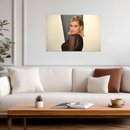 Hailey Bieber | Warm Tone Photo | Fan Gift Poster - Celebrities Poster