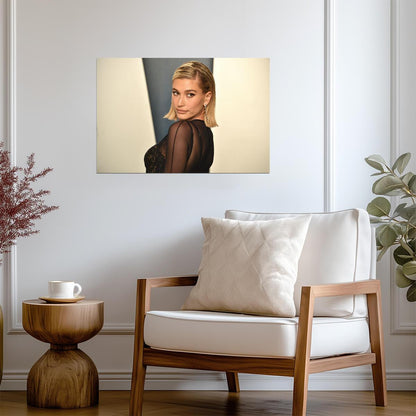 Hailey Bieber | Warm Tone Photo | Fan Gift Poster - Celebrities Poster