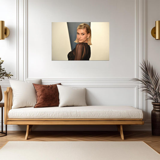 Hailey Bieber | Warm Tone Photo | Fan Gift Poster - Celebrities Poster