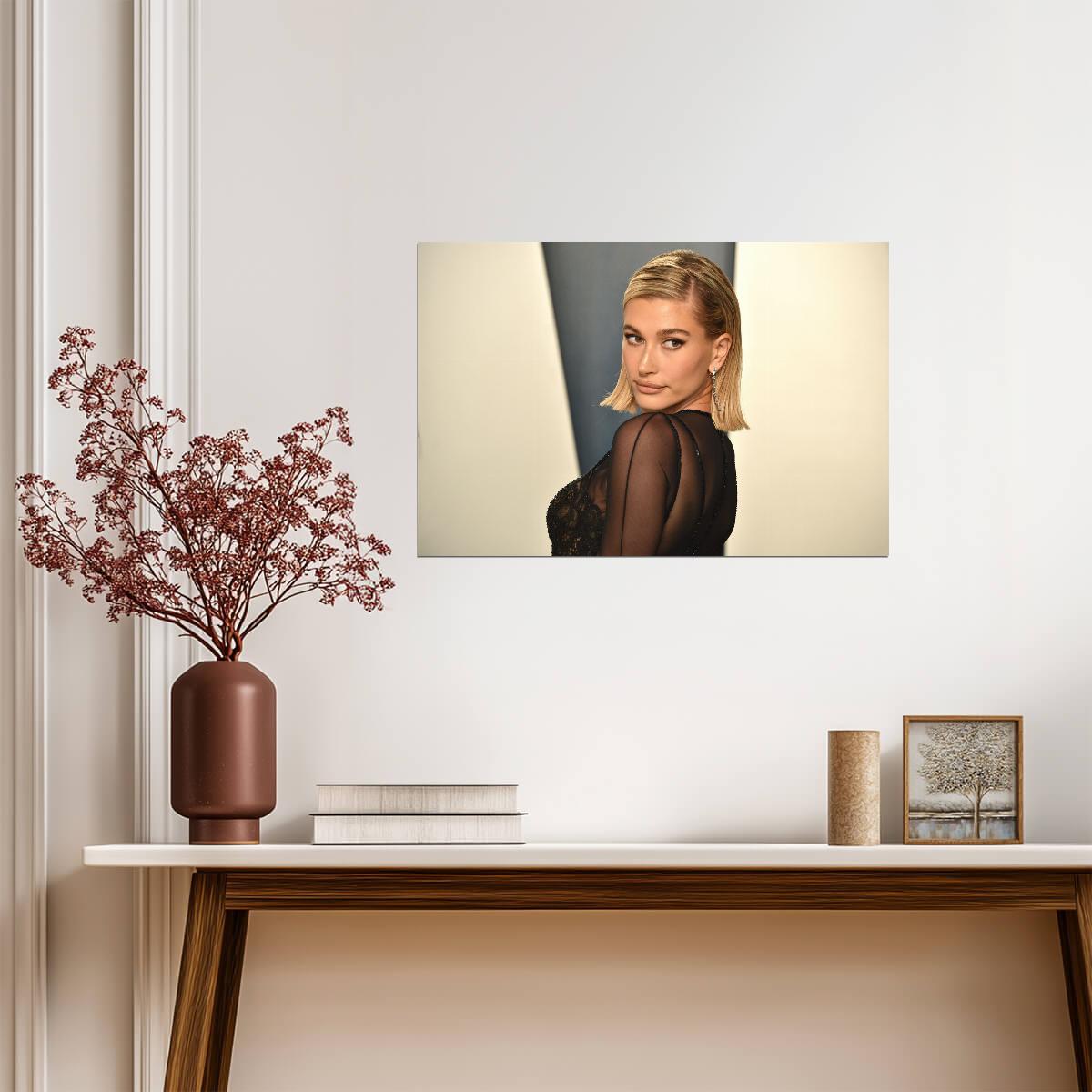 Hailey Bieber | Warm Tone Photo | Fan Gift Poster - Celebrities Poster