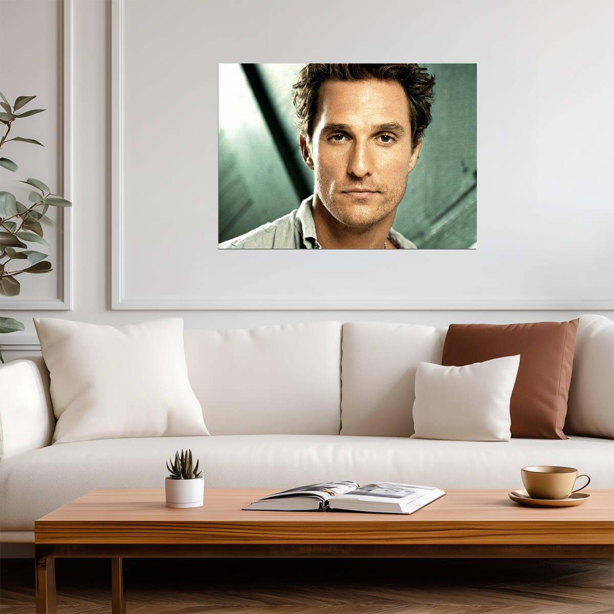 Matthew McConaughey Poster | Actor Art Print - Celebrities Poster