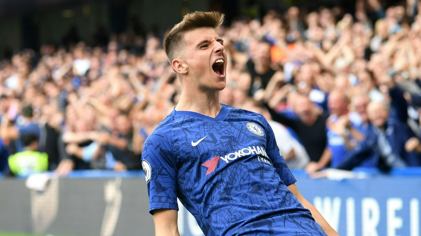 Mason Mount Chelsea FC | Soccer Goal Celebration Poster | Premier League Wall Art - Sports Poster