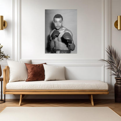 Joe Louis The Brown Bomber | Boxing Legend Poster | Vintage B&W Photo - Sports Poster